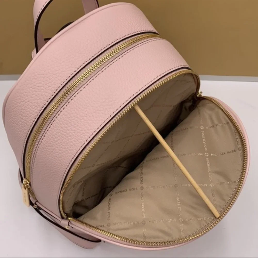 Michael Kors Adina Medium Backpack Leather Powder Blush - Picture 14 of 16